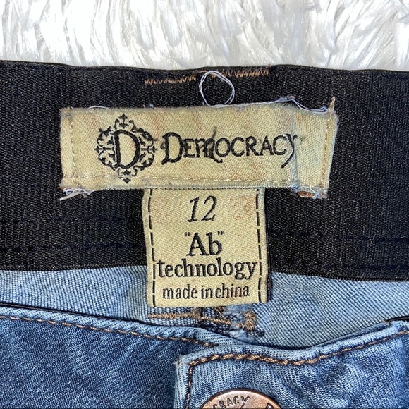 Democracy “Ab” Technology Stretch Size 12 Blue Jeans - Picture 2 of 11